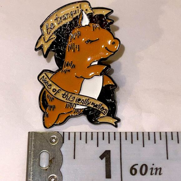 Be Tranquil Pin Brooch - Picture 1 of 1